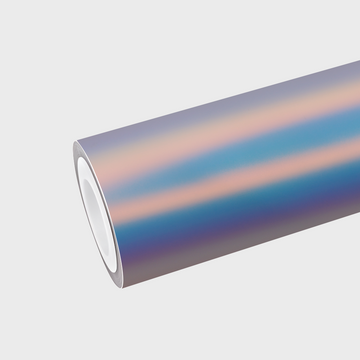 PET Rainbow Chrome White Vinyl Wrap