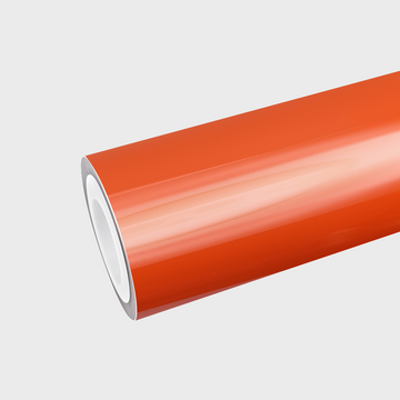 PET Flame Orange Vinyl Wrap
