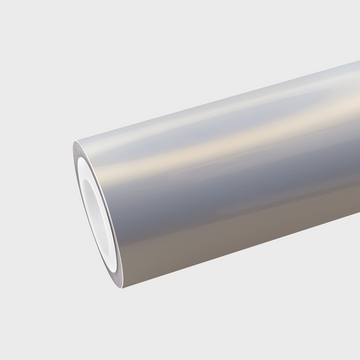 PET Glossy White Turns Gold Vinyl Wrap
