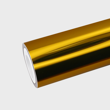 PET Mirror Chrome Gold Vinyl Wrap