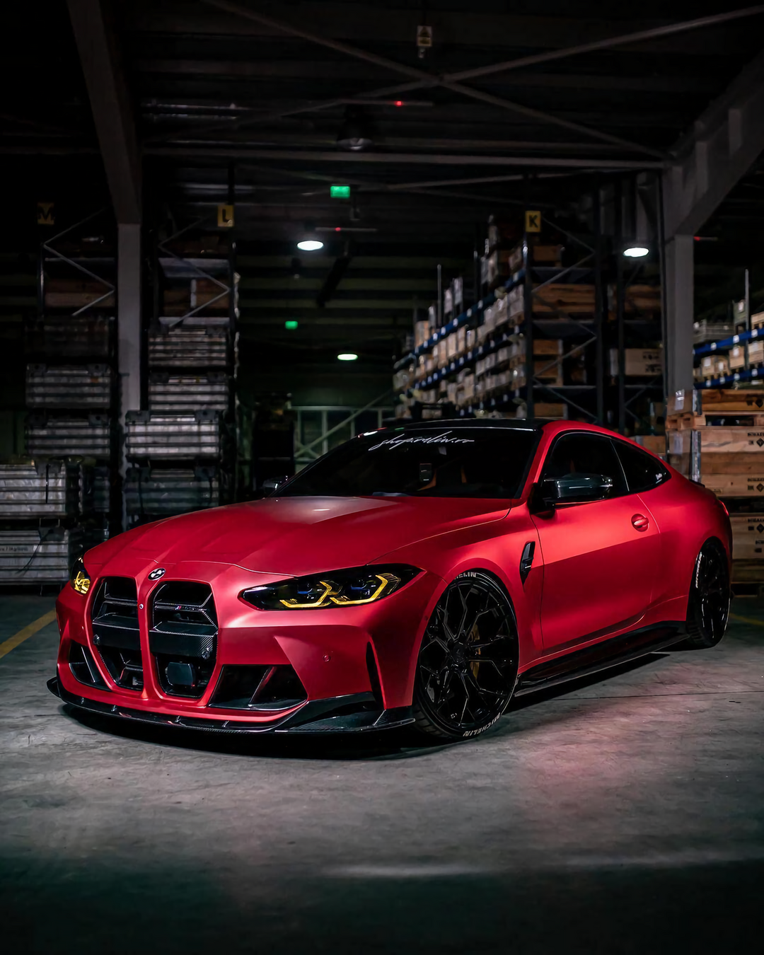 PET Satin Red Vinyl Wrap