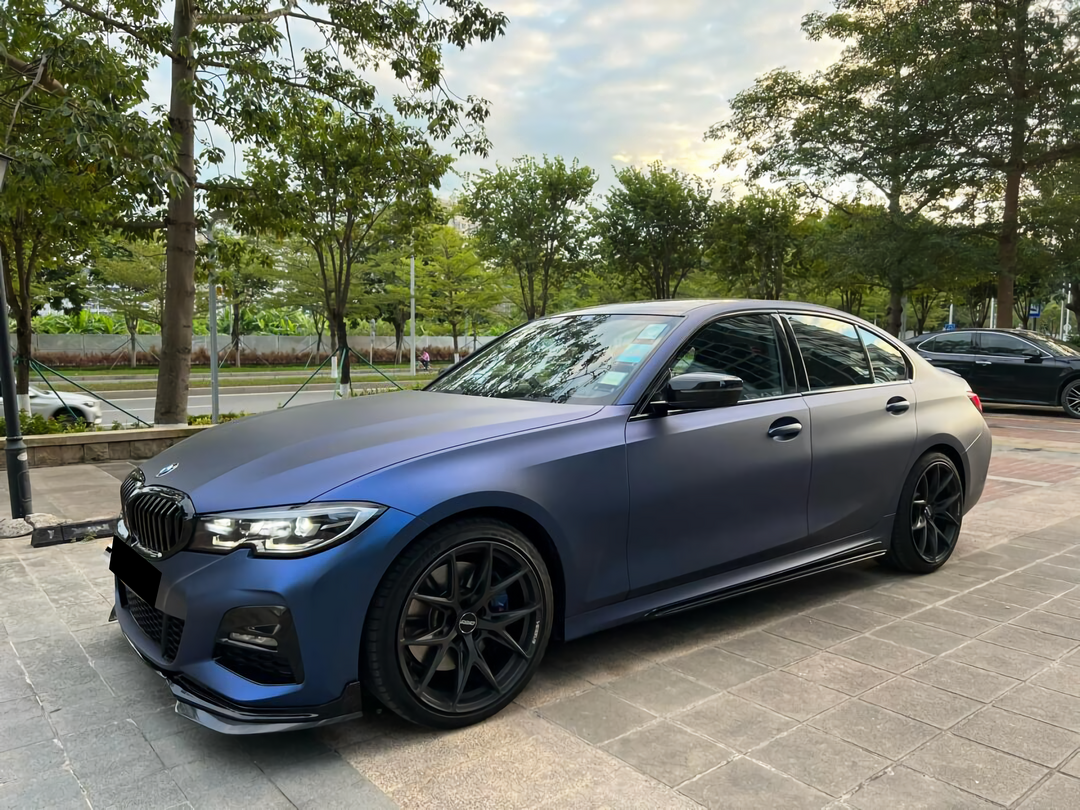 PET Ghost Metallic Dark Blue Vinyl Wrap