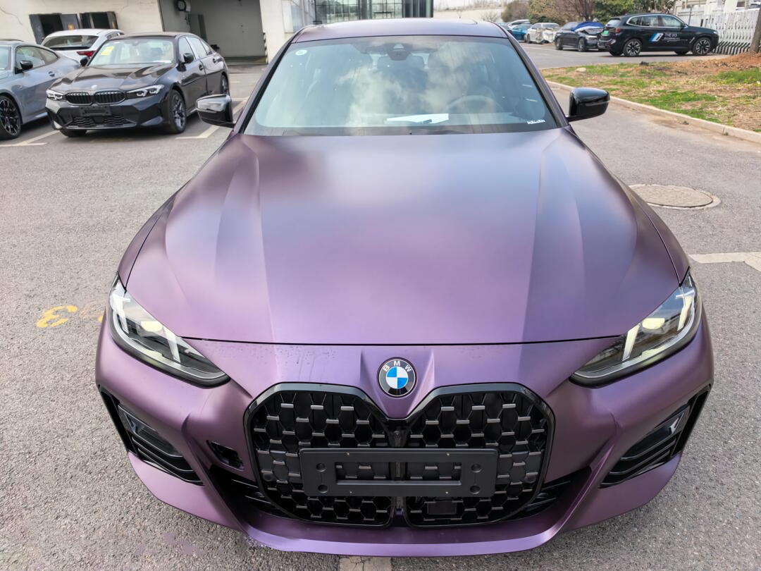 PET Ghost Metallic Midnight Purple Vinyl Wrap