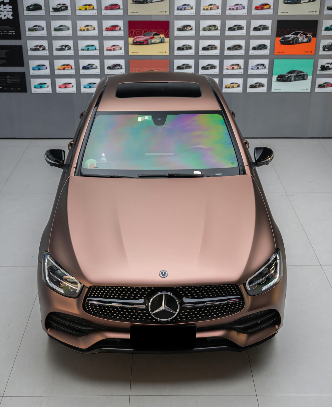 PET Ghost Metallic Copper Vinyl Wrap