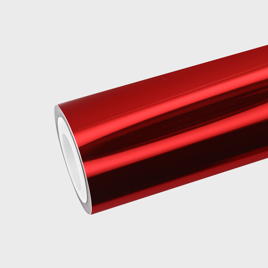 PET Mirror Chrome Red Vinyl Wrap