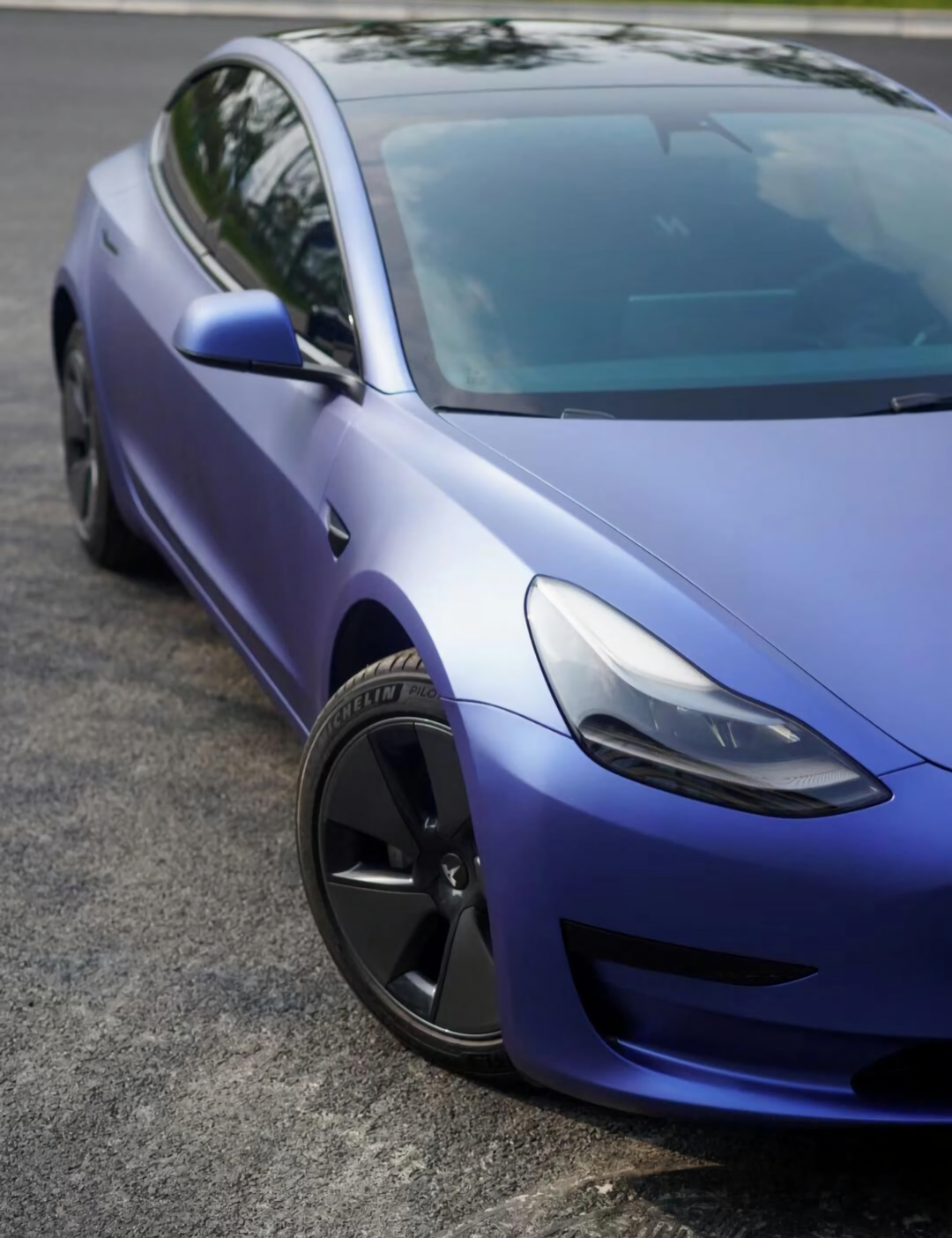 PET Ghost Metallic Purple Vinyl Wrap