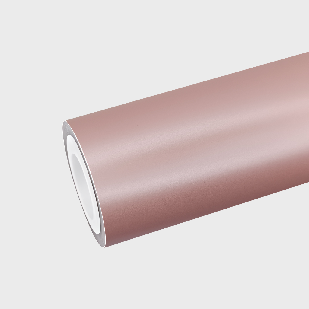 PET Matte Metallic Sakura Pink Vinyl Wrap
