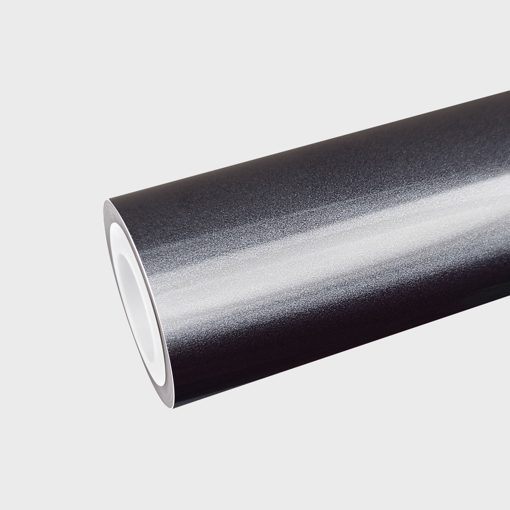 PET Metallic Dark Gray Vinyl Wrap