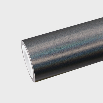 PET  Satin Holographic Silver Vinyl Wrap
