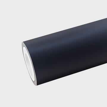 PET Satin Black Turn Blue Vinyl Wrap