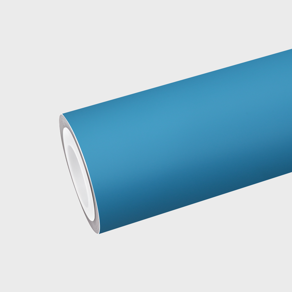 PET  Flat Sky Blue Vinyl Wrap