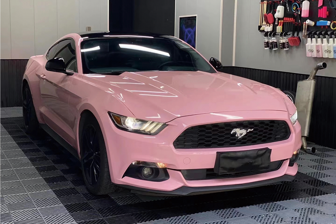 PET Cherry Pink Vinyl Wrap