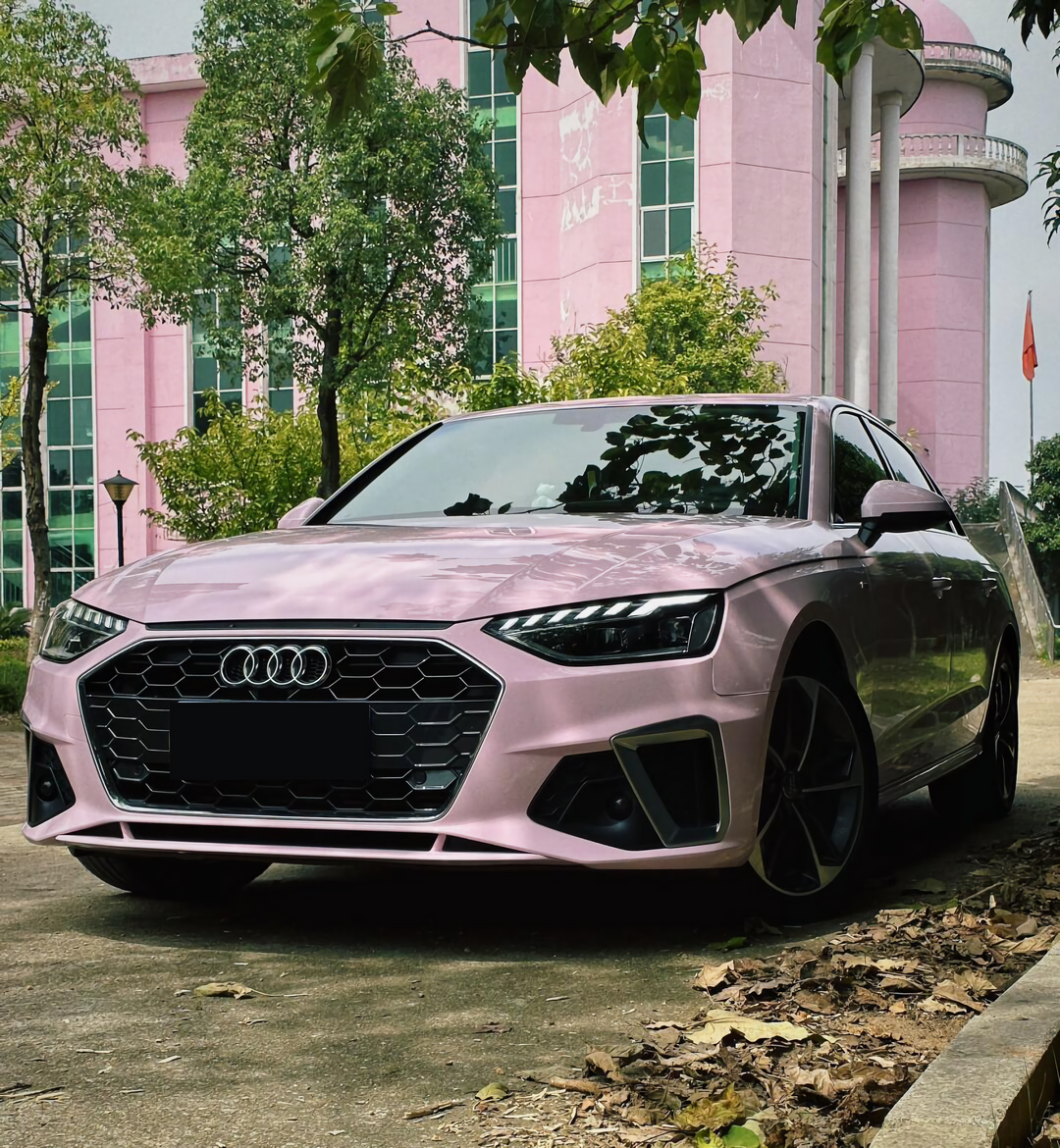 PET Begonia Pink Vinyl Wrap