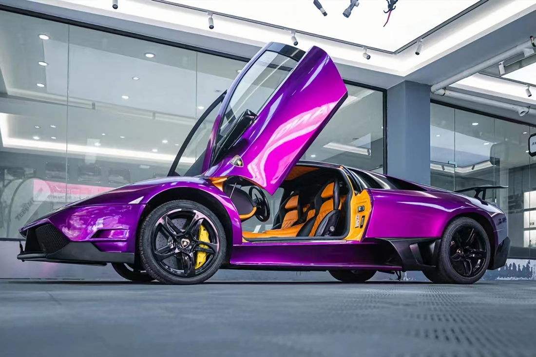 PET Metallic Grape Purple Vinyl Wrap