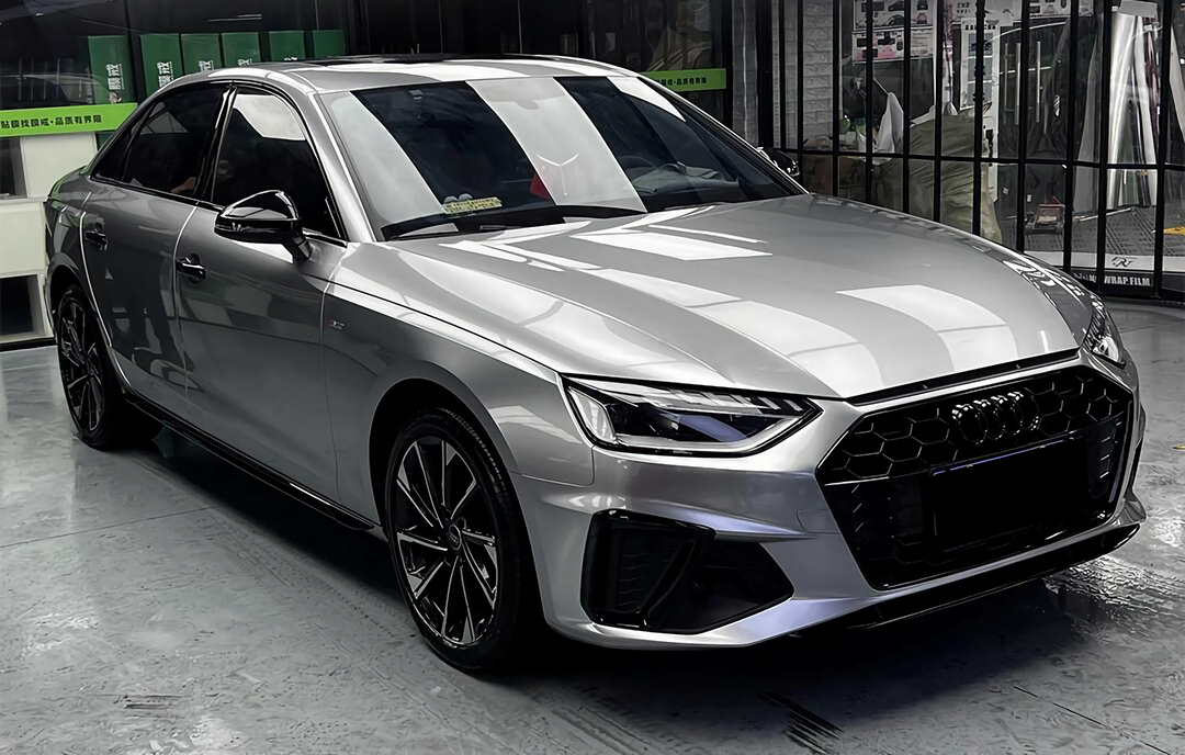 PET GT Silver Vinyl Wrap