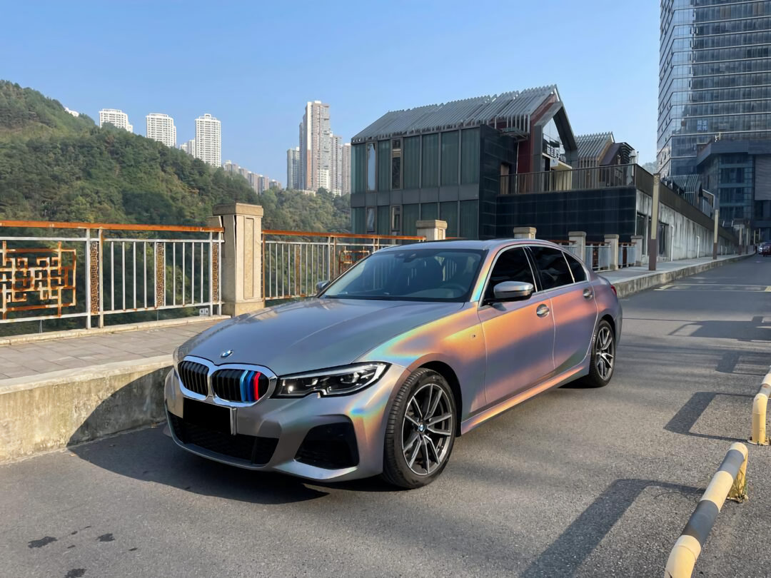 PET Colorful Laser Silver Vinyl Wrap
