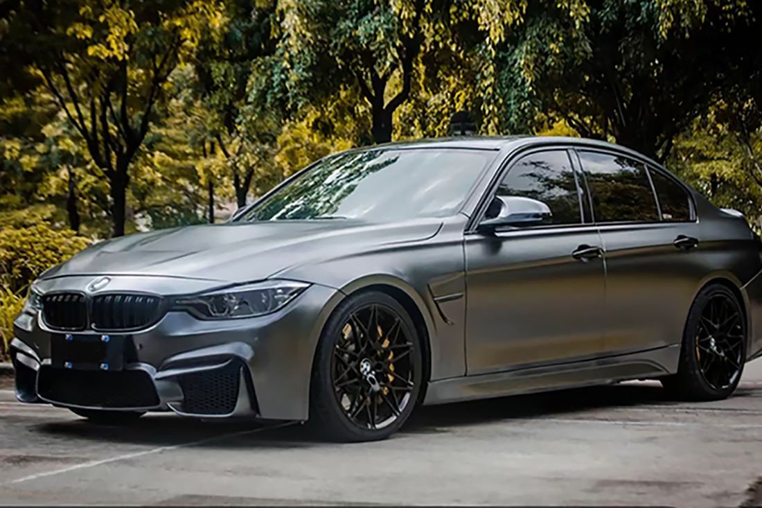 PET Matte Metallic Darkgray Vinyl Wrap