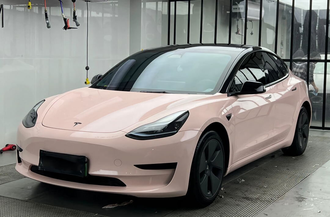 PET Shell Pink Vinyl Wrap