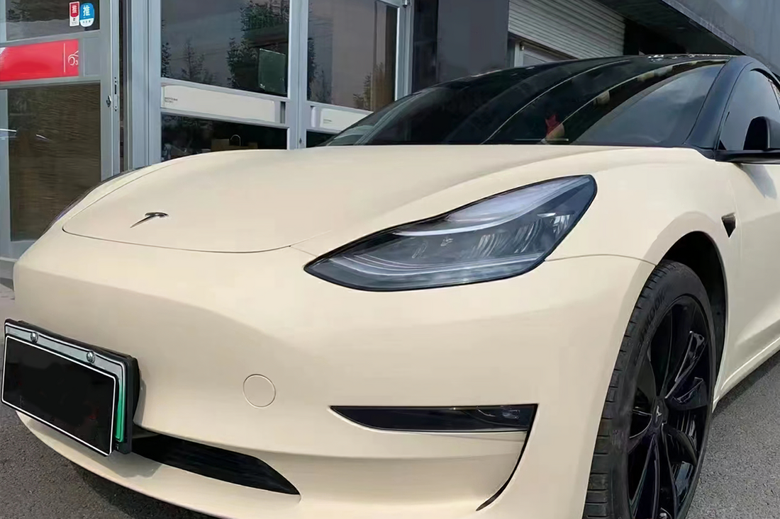 PET Satin Khaki Vinyl Wrap