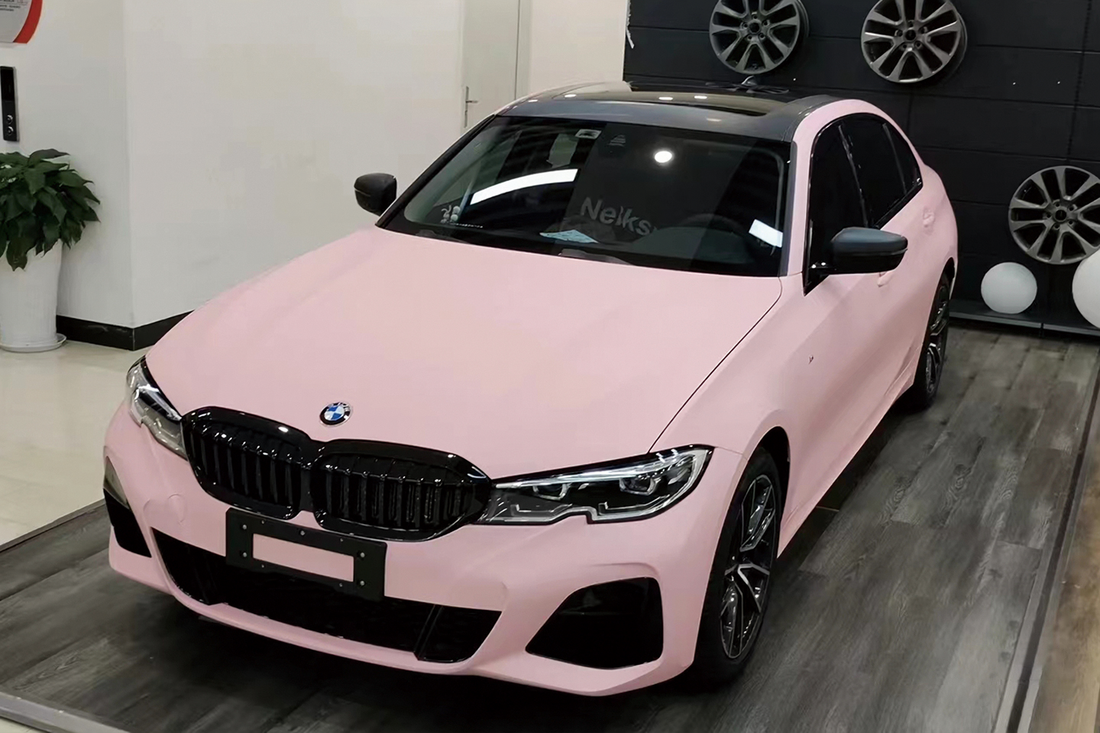 PET Satin Sakura Pink Vinyl Wrap