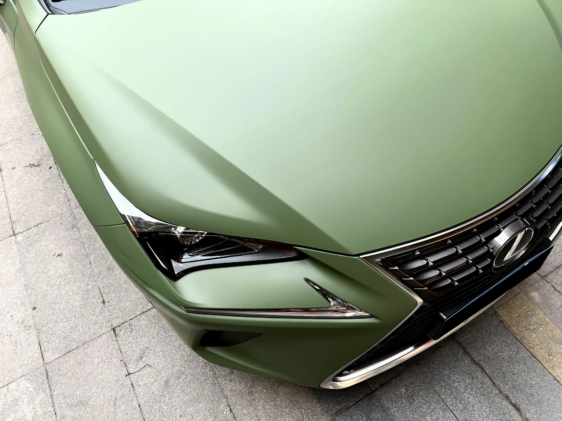 PET Satin Army Green Vinyl Wrap