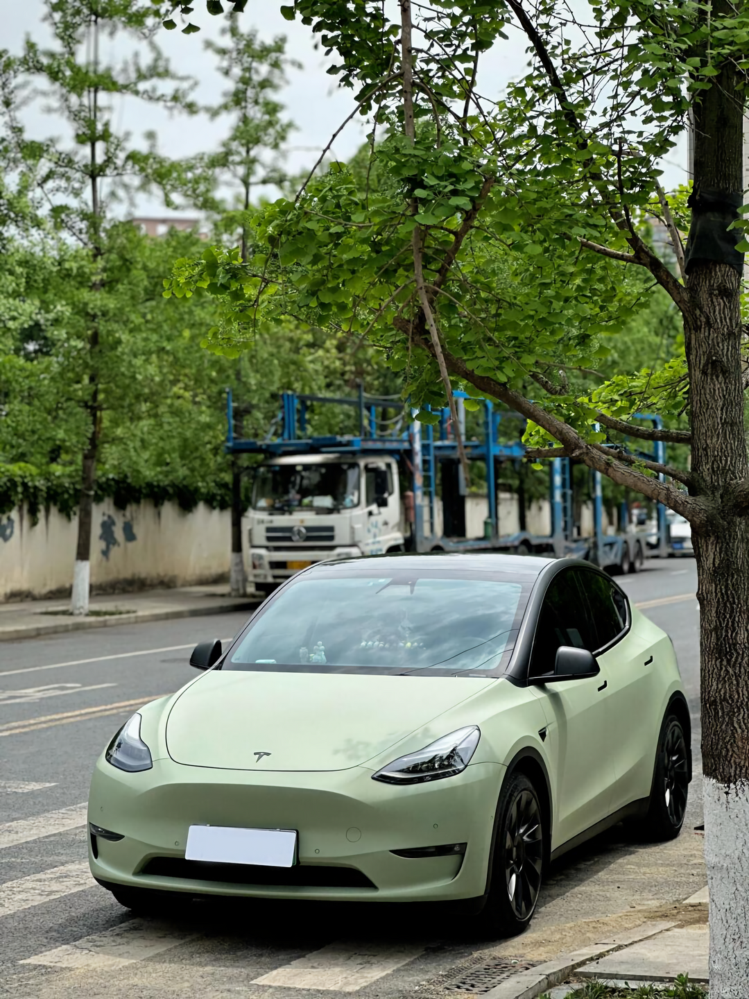 PET Satin Khaki Green Vinyl Wrap