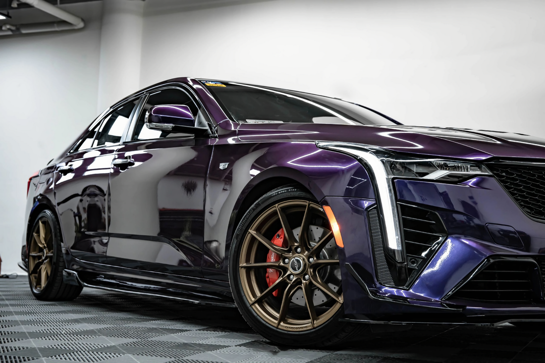 PET Brilliant Back Turn Purple Vinyl Wrap
