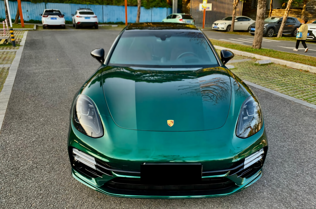 PET Liquid Metallic Poison Green Vinyl Wrap