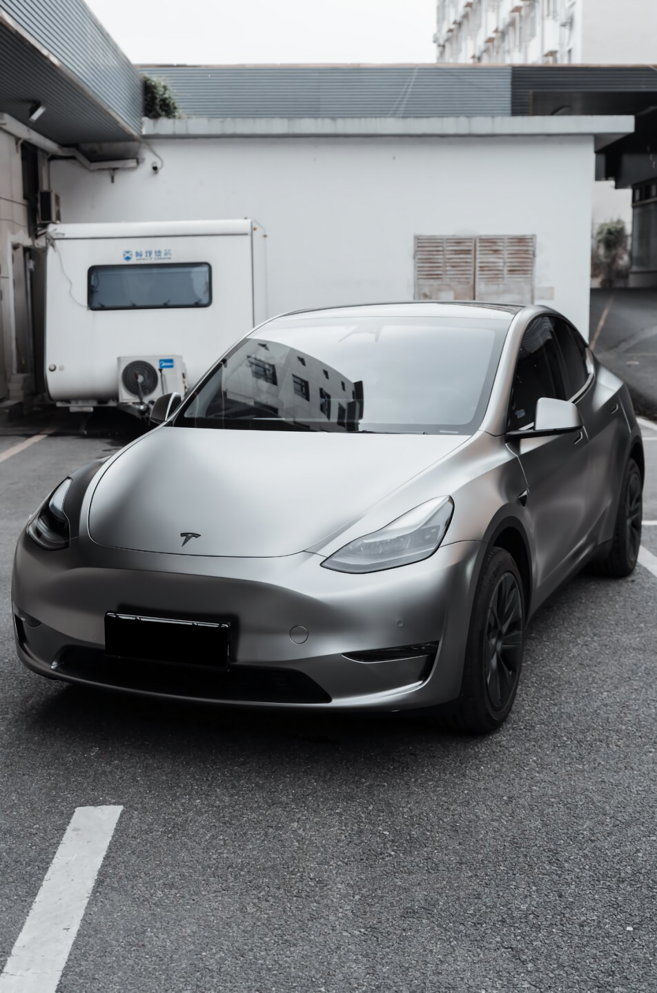 PET Matte Liquid Metallic Dark Silver Vinyl Wrap