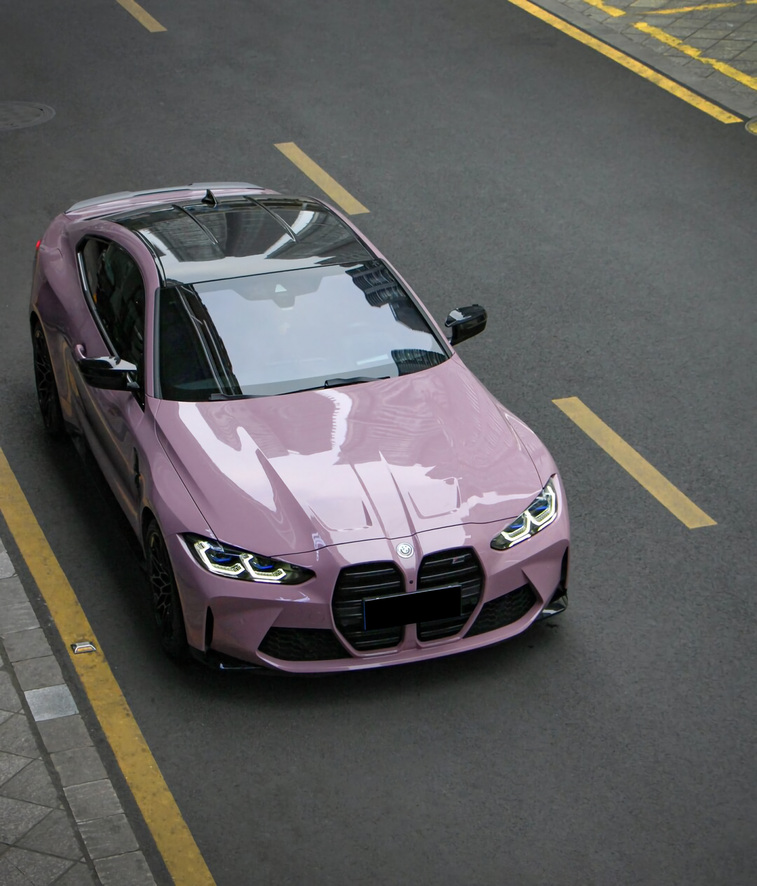 PET Oolong Milk Tea Pink Vinyl Wrap