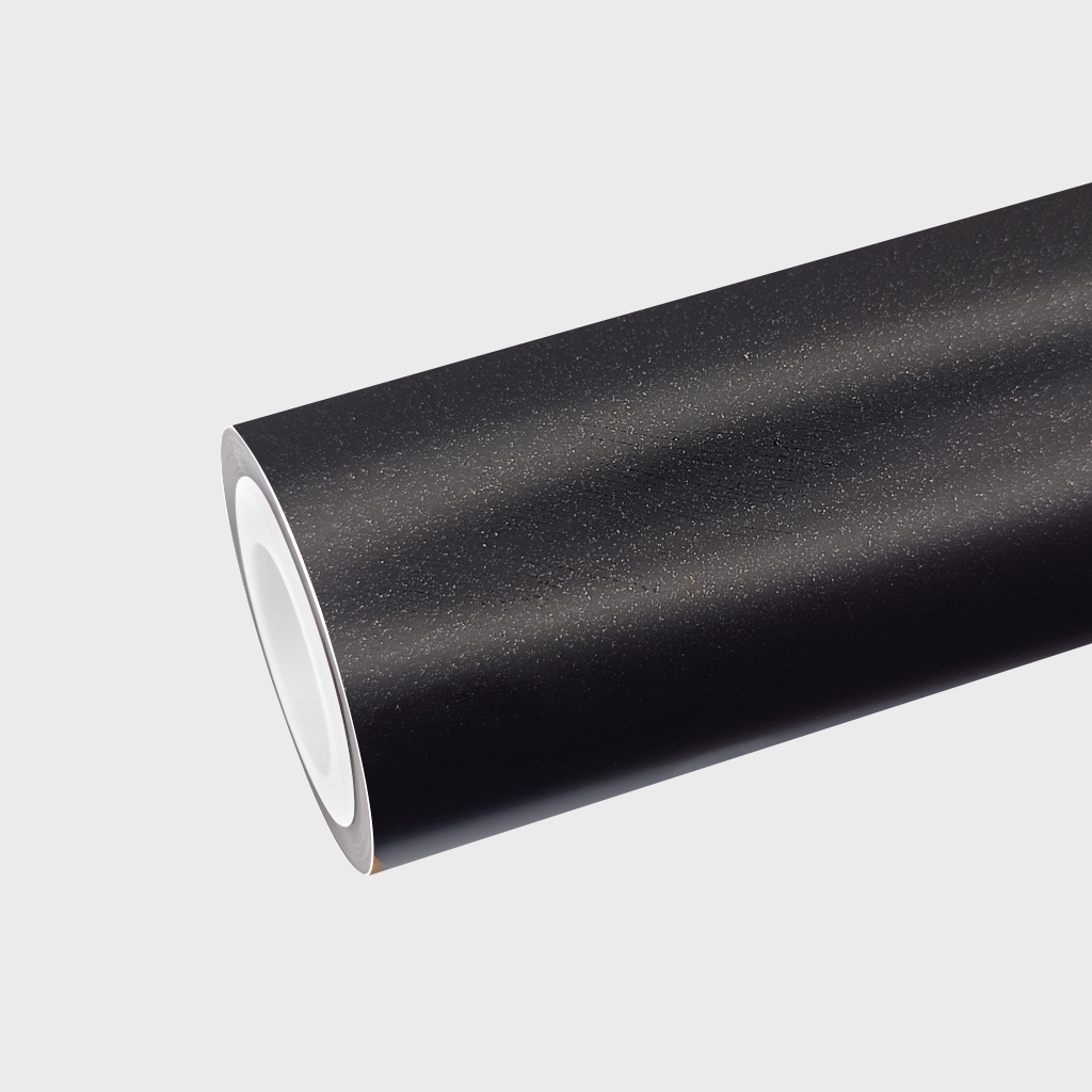 PET Matte Metallic Black Vinyl Wrap