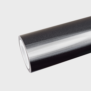 PET Metallic Black Vinyl Wrap