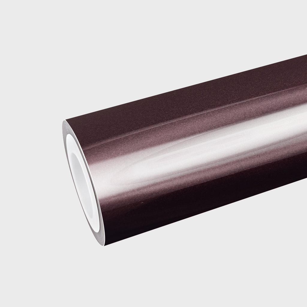 PET Metallic Black Rose Vinyl Wrap