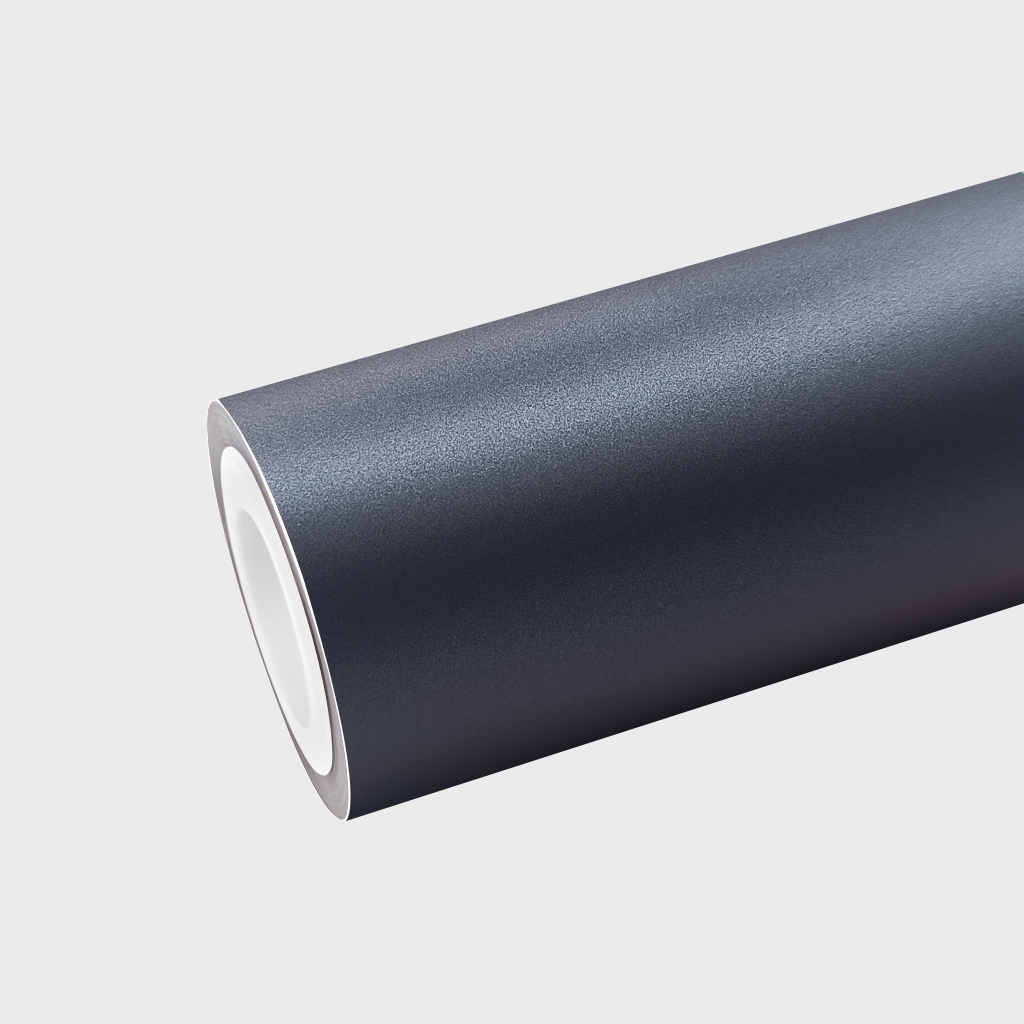 PET Ultra Matte  Metallic Gray Blue Vinyl Wrap