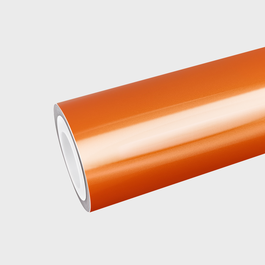PET Racing Orange Vinyl Wrap